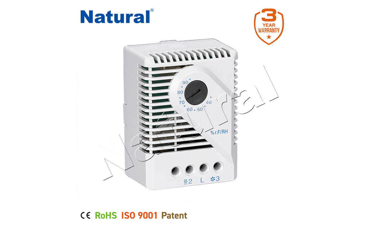 Termostato higróstato (para gabinete de interruptores)